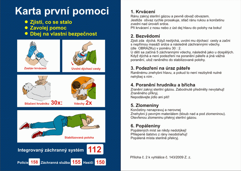 karta prvni pomoci
